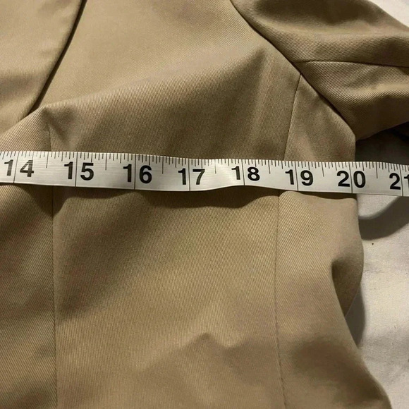 J Crew Khaki Blazer Beige One Button NWT Cream Beige Size 12 Single Breast Chino - Picture 13 of 15